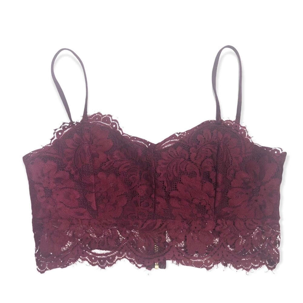 Boutique Lace Burgundy Bralette